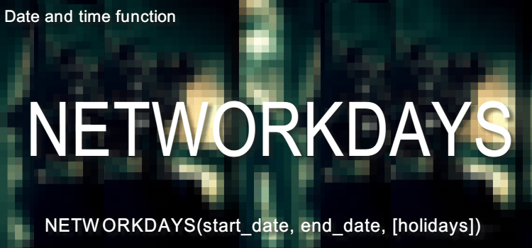 NETWORKDAYS関数
