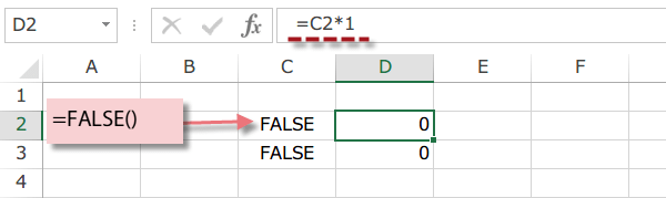Excel FALSE関数3