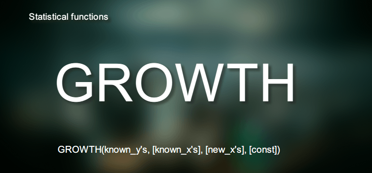 GROWTH関数