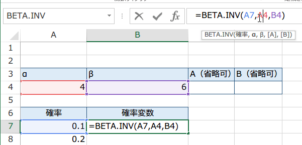 BETA.INV関数の使い方5